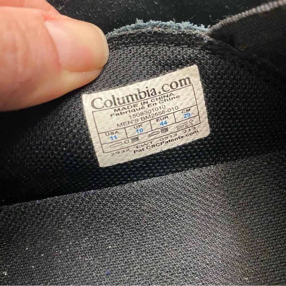 Columbia Techlite black suede leather Pull-On Shoes loafers comfort walking 11